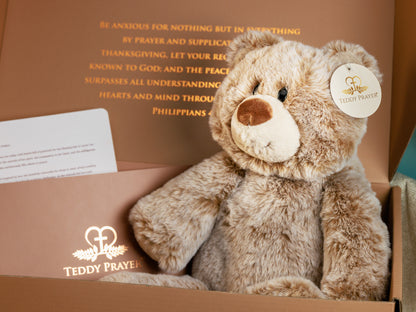 Photo of Prayer Bear Packaging Closeup